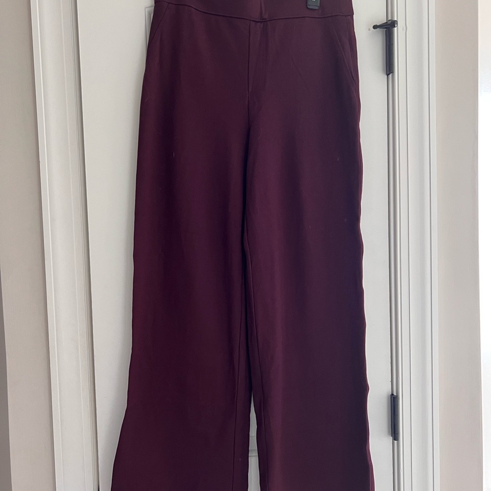 Nine West Deep Burgundy Wide Leg Pants